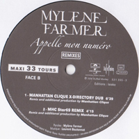 Mylene Farmer - Appelle Mon Numero (Maxi-33T-Single: Side B)