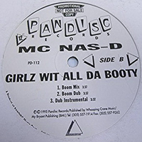 MC Nas-D - Girlz Wit All Da Booty (12'' Promo Single)