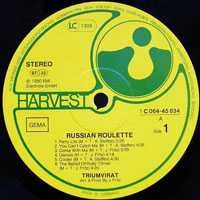 Triumvirat - Russian Roulette (LP)