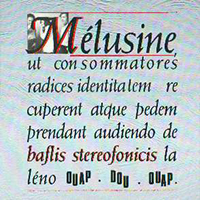 Melusine - Ut Consommatores...