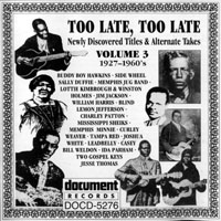 Various Artists [Chillout, Relax, Jazz] - 'Too Late, Too Late', Volume 03 (1927-1960's)