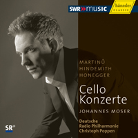Moser, Johannes - Martinu, Hindemith, Honegger - Cello Concertos