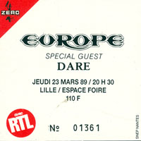 Europe - 1989.03.24 - Live at the Espace Foire, Lille, France (CD 1)