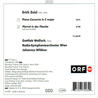 Wallisch, Gottlieb - Erich Zeisl (1905-1959) - Piano Concerto, Pierrot in der Flasche Suite