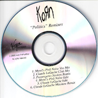 KoRn - Politics (Remixes) (US Maxi-Single)