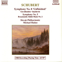 Halasz, Michael - Franz Schubert: Symphonies No. 8 & No. 5, 'Rosamunde'