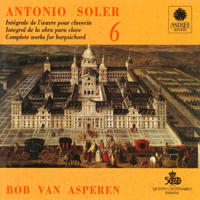 Asperen, Bob - Antonio Soler - Complete Works for harpsichord, Vol. 06